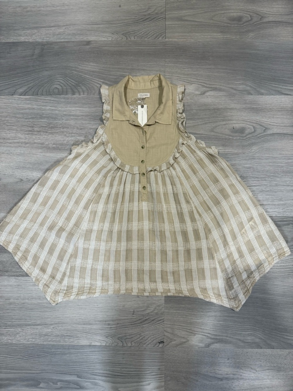 Anthropologie Pilcro Seaside Collared Swing Blouse Button-Up Shirt - Picture 8 of 13
